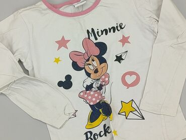 bluzka biała elegancka: Blouse, Disney, 5-6 years, 110-116 cm, condition - Fair