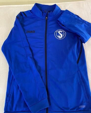 флисовые мужские спортивные костюмы: JAKO markalı mavi idman üst geyimi (svitşot/jaket). - Rəng: parlaq