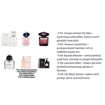 Ətriyyat: Heftelerle qalici 50 ml fransuski qadin etirleri, paltari yu geyin — 19