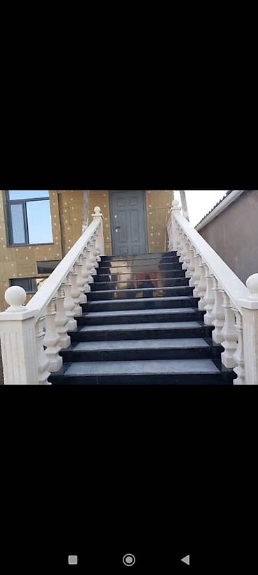 archa group: Лестница из гранита, мрамора Для дома, Гарантия, Форма лестницы: Прямая, Стиль: Классический — 1