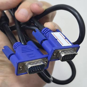vga кабель: VGA кабель (D-Sub 15-pin) папа–папа Рабочий 100% Оригинал. 2шт. Цена — 1
