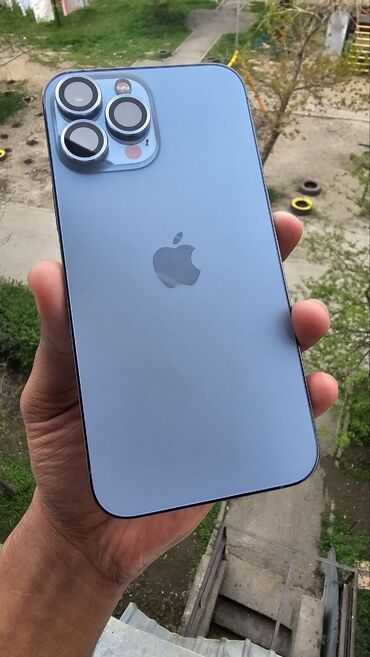 iphone 13 pro в рассрочку на 24 месяца: IPhone 13 Pro Max, Б/у, 128 ГБ, Sierra Blue, Чехол, Коробка, 95 %