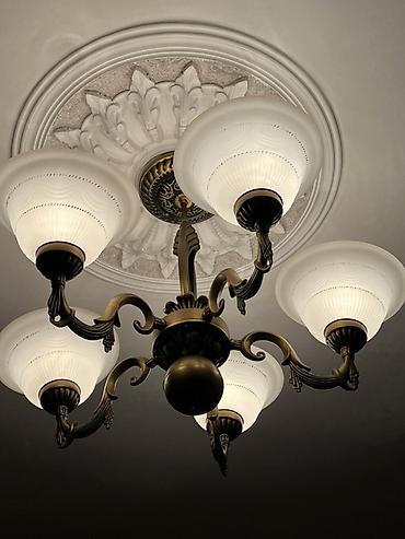 İşıqlandırma: Çılçıraq, 5 lampa, Metal — 1