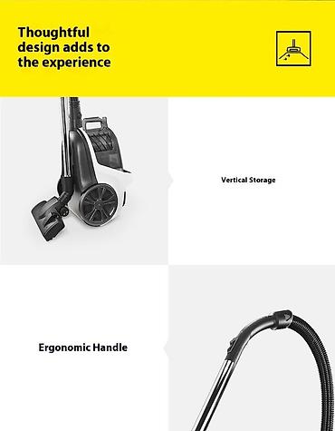 Пылесосы: Пылесос, Karcher, Стандартный, Влажная, Паровая, Смешанная, Мешок, Циклонный фильтр, Фильтр для воды — 20