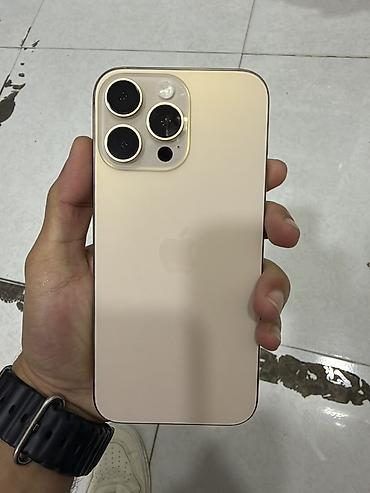 15 pro kabro: IPhone 16 Pro Max, 256 GB, Qızılı, Face ID — 3