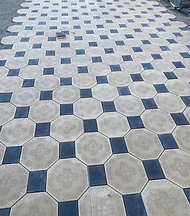 Тротуарная плитка: Тротуарная плитка «Восьмиугольник + квадрат-вставка» - Формат: набор — 6