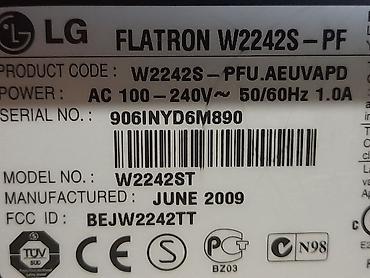 Мониторы: Монитор, LG, Б/у, LCD, 22" - 23" — 25