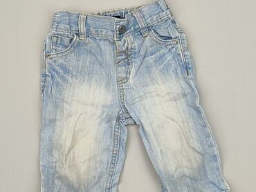 ubrania zestawy: Spodnie jeansowe, 6-9 m, stan - Dobry