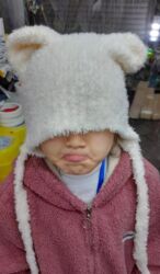 Шапки: Шапка, С ушками, Шерсть, Зима, С ушками, С шарфом, С помпоном — 10