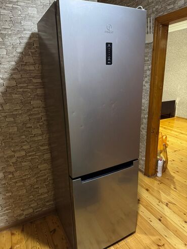 Soyuducular: 2 qapılı Indesit Soyuducu Satılır, rəng - Boz