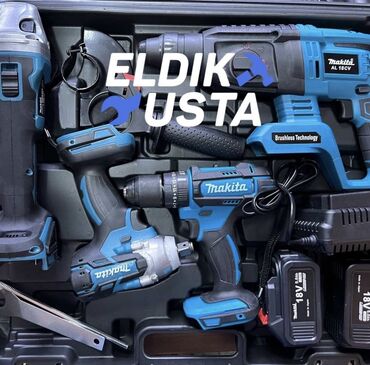 Наборы инструментов: 4в1 Макита набор 2 штук батарейкой 1) перфоратор 2) болгарка 3) — 10