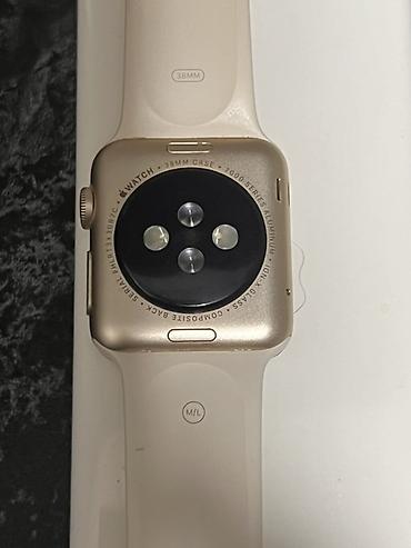 irsad electronics smart saatlar: Apple Watch Series 2 nəsil – Gold/alüminium korpus, krem rəngli — 6