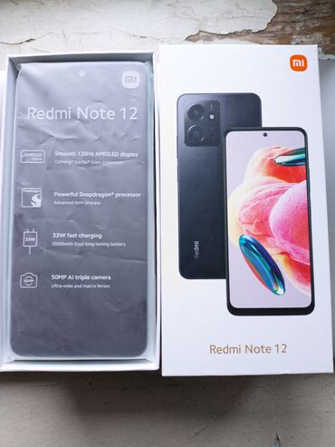 Xiaomi: Xiaomi Redmi Note 12, 256 GB, rəng - Yaşıl, 
 Sensor, Barmaq izi, İki sim kartlı