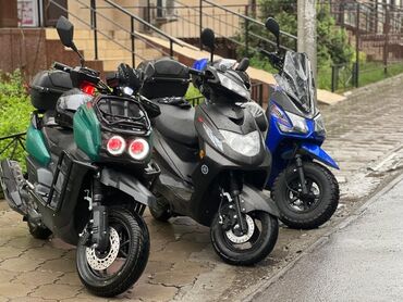 мотоциклы 125 куб: Макси скутер M8, 125 куб. см, Бензин, Новый