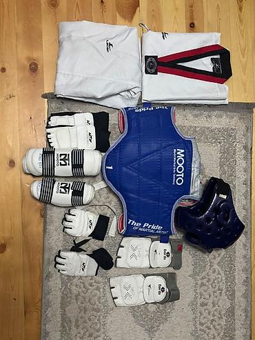 İdman dəstləri: Taekvondo üçün tam dəst – məşq və yarış avadanlıqları Tərkib: - Lecaf — 1