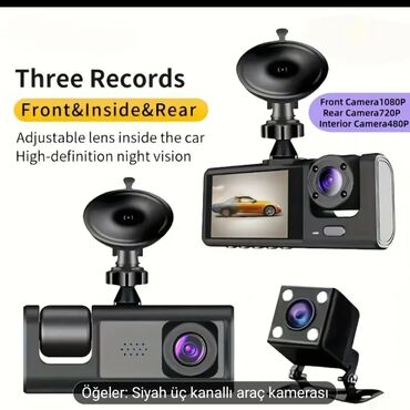 Videoreqistratorlar: 🎁 2kameralı(salan +ön) typce adeptor=25azn.😊 — 7