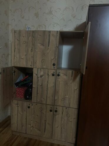 токмок шифонеры: Шкаф для одежды, Б/у, Прямой, Дерево