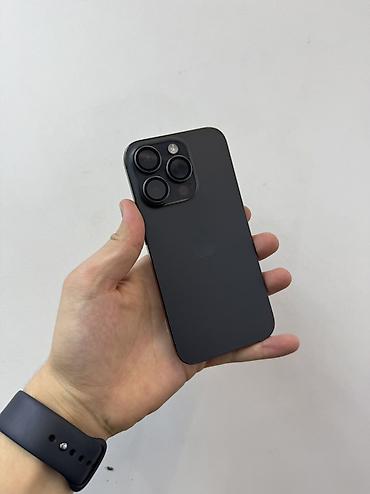 iphone xr max: IPhone 15 Pro, Б/у, 256 ГБ, Black Titanium, Защитное стекло, Чехол, 90 % — 1