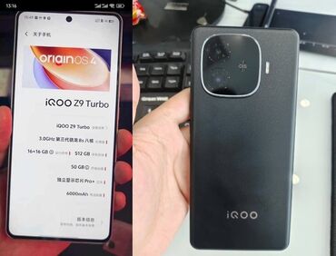 Vivo: Vivo iQOO 11 Pro, 128 GB, rəng - Qara, Barmaq izi, Simsiz şarj, İki sim kartlı