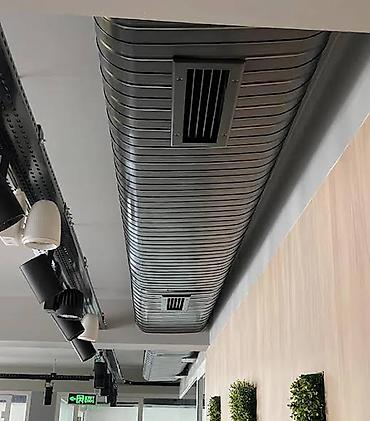 Ellips dekorativ havalandırma kanalı və hava paylayıcı sistem Təsvir