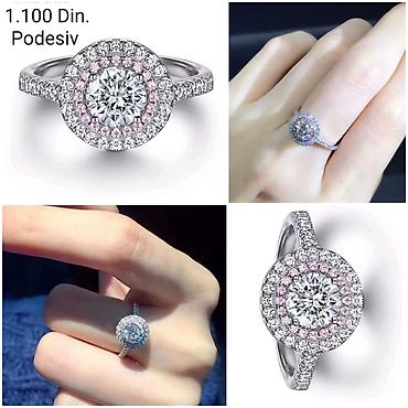evil eye nakit: Elegantni posrebreni podesiv prsten od hirurskog čelika sa žigom S925 — 4