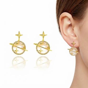 Серьги сөйкөлөр Г «Звёздная орбита» ✨ Эти серьги в форме планеты с