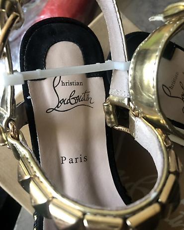 Босоножки, сандалии, шлепанцы: Женские сандалии на платформе Christian Louboutin (Лобутены)- — 6