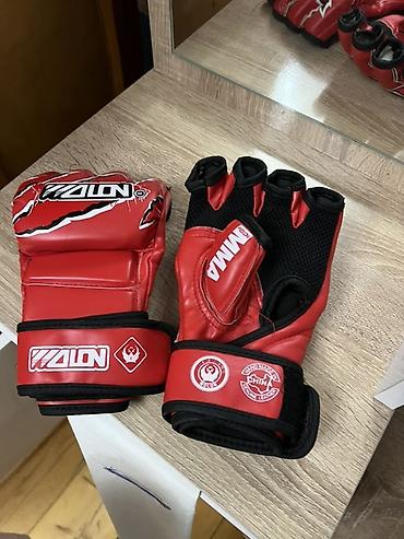 scooter ikinci el: MMA döyüş əlcəkləri – WOLON (qırmızı) - Açıq barmaq dizaynı — 4