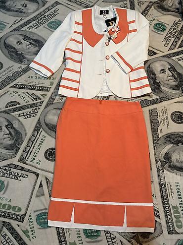 Костюмы с юбкой: Костюм с юбкой, Модель юбки: Прямая, Миди, Пиджак, XL — 5