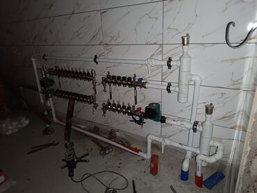 отопление газ: Теплый пол лучевой система,утапливаемый ленинградка(одна