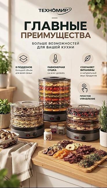 Сушилка для продуктов Техномир Описание товара Электрическая сушилка
