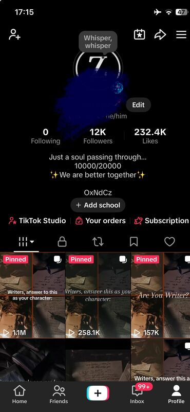 ucuz ps5: Amerika konumunda olan tiktok hesabi 12k aktif takipcisi var, atilan