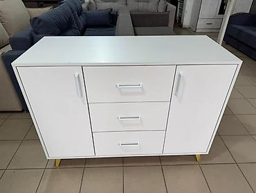 Тумбы для вещей и одежды: Тумба для вещей и одежды, Без зеркала, ЛДСП, цвет - Белый — 1