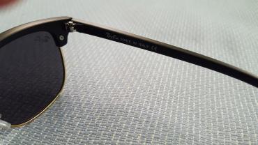 pinko uz: Ray ban clubmaster, black, unisex, nove. Crno staklo i crno-zlatan ram — 4