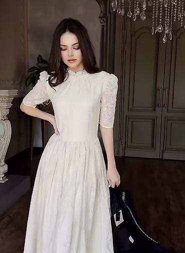 двойка платье: Костюм с юбкой, Модель юбки: Пышная, Макси, Пиджак, Турция, M — 4