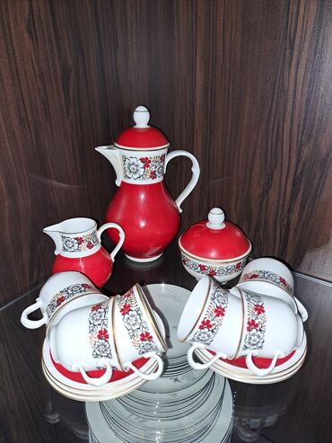 Qəhvə dəstləri və servizlər: Qəhvə dəsti, rəng - Qırmızı — 9