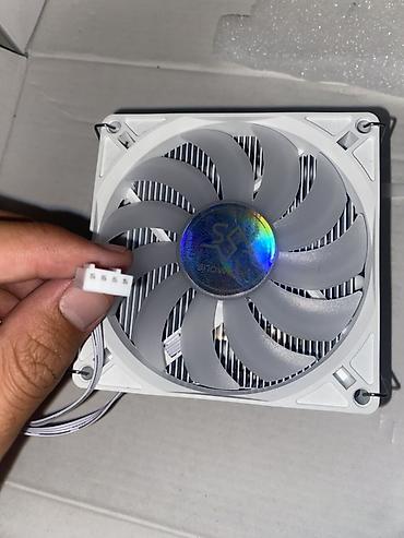 mini atx: Низкопрофильный процессорный кулер (белый) с ARGB‑подсветкой - — 1