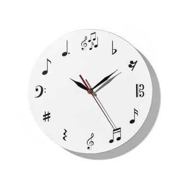 Satovi za kuću: Muzički Zidni Sat Muzički sat za one koji ga umeju čitati, odnosno za