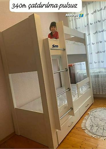 mebel kreditle: İki mərtəbəli uşaq çarpayıları - Ölçülər: 180x80 və 200x90 — 5