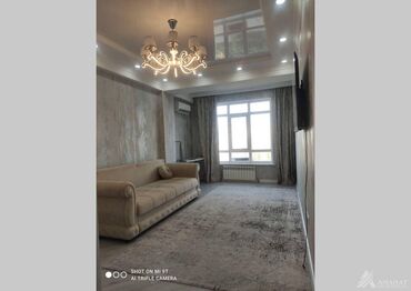 квартиры в районе бишкек парк: 1 комната, 48 м², Элитка, 7 этаж, Евроремонт
