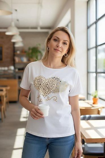 Ostala ženska odeća: ❤️Majica sa srcem -pamuk 100% Veličine L/XL-2XL/3XL-4XL/5XL 1800 din — 15