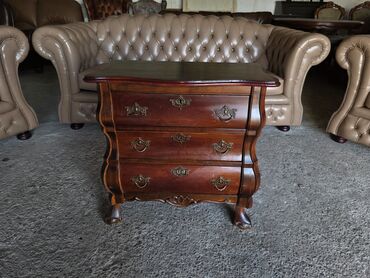 Stilske komode: Barokna komoda sa 3 fioke - Materijal: masivno drvo, bogata topla — 7