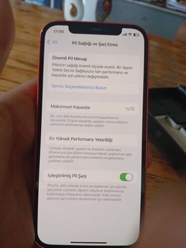 2 ci əl notebook: IPhone 12, 64 ГБ, Красный, Face ID