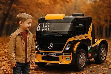 traktor igracka za decu: Dečiji električni kamion – Mercedes-Benz Axor (trkački dizajn) - — 8