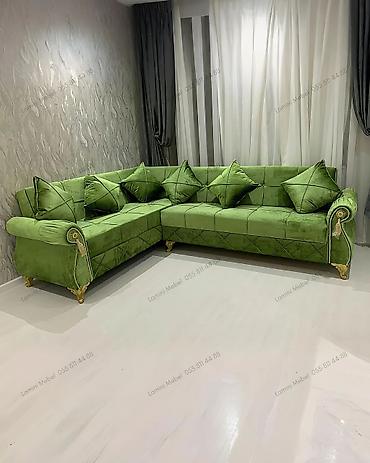 parda tul: Künc Divan Eviniz üçün geniş mebel seçimi: divanlar, dolablar — 1