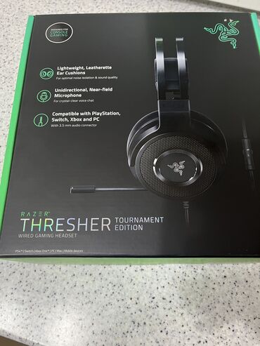 Наушники: Продаю новые Наушники Razer Thresher Tournament Edition черные за 8000