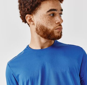 синяя футболка мужская: Футболка L (EU 40), цвет - Синий