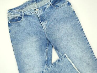 spódniczka ze skóry naturalnej: Jeans, XL (EU 42), condition - Very good