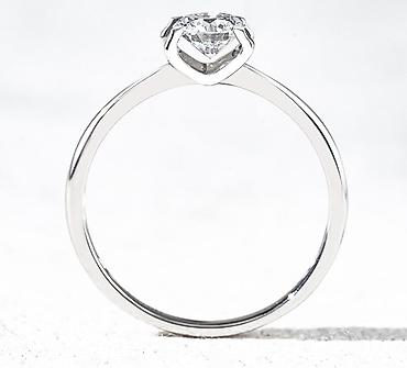 Үлпөт көйнөктөрү жана аксессуарлар: 💍 Кольцо из белого золота 750 пробы с лабораторным бриллиантом • — 2