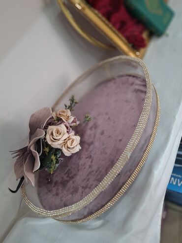 Toy aksesuarları: Toy və nişan üçün zərif hədiyyə/nişan səbəti və vitrin dəstləri - — 8